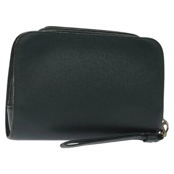 LOUIS VUITTON Taiga Baikal Clutch Bag Epicea M30184 LV Auth - Picture 1 of 16
